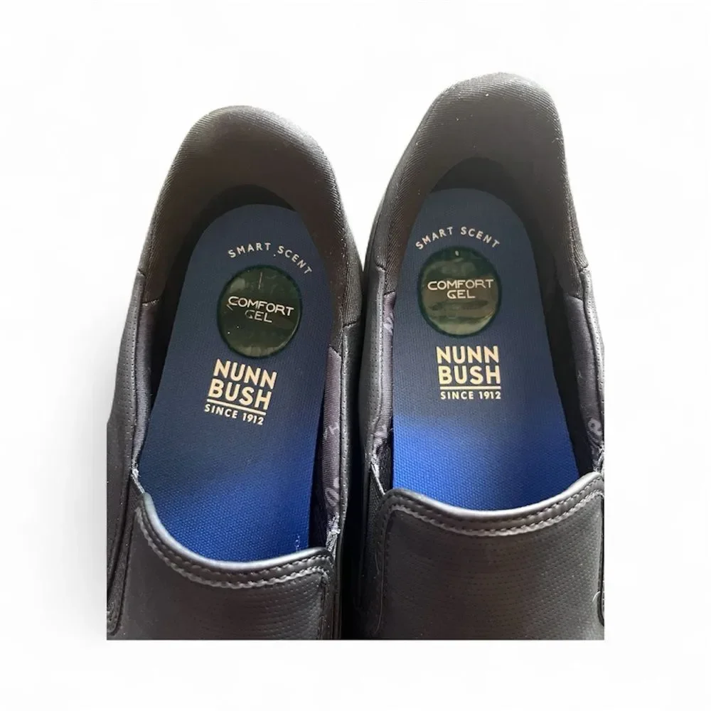 Nunn Bush Men's Black Slip-On Shoes